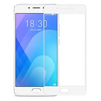Защитное стекло Meizu M6 NOTE Full glue с БЕЛОЙ рамкой