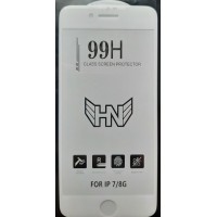 Защитное стекло iPhone 7/8 Plus Premium 99H с БЕЛОЙ рамкой Защитное стекло iPhone 7/8 Plus Premium 99H с БЕЛОЙ рамкой