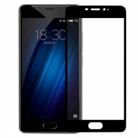 Защитное стекло Meizu M6 NOTE Full glue с ЧЕРНОЙ рамкой